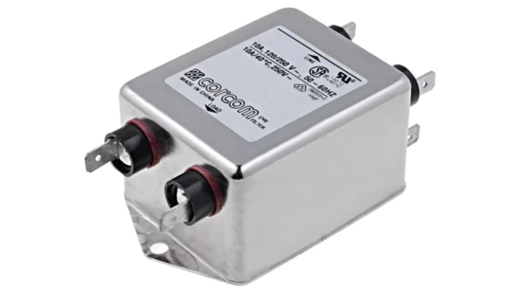 Filtr przeciwzakłóceniowy jednofazowy 250VAC Ipracy max: 10A 1-6609032-3
