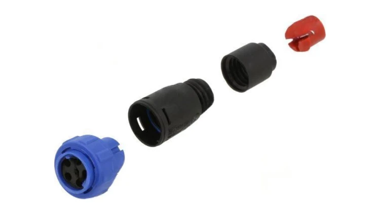 Złącze okrągłe wtyk żeńskie PIN: 6 125V bez styków IP68 PX0410/06S/4550