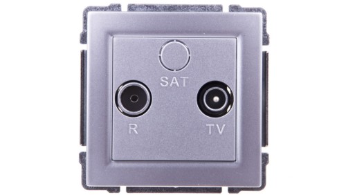 KOS66 Gniazdo antenowe RTV końcowe aluminium 664073