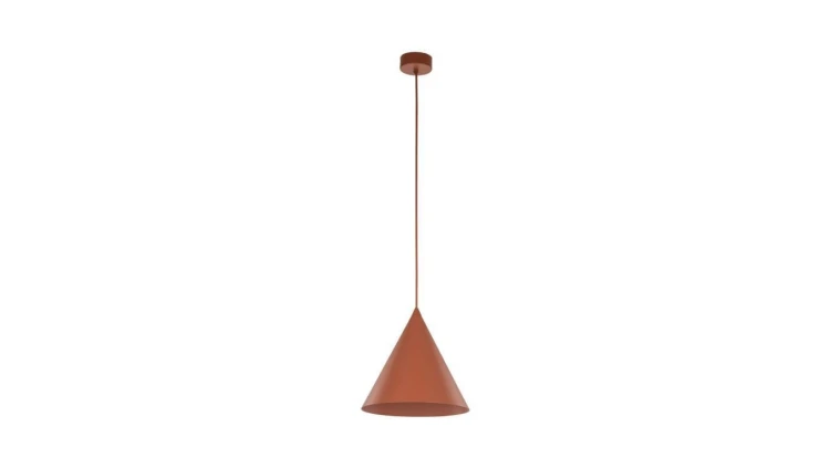 Lampa wisząca czerwona E27 stożek SHINE 6632 TK Lighting