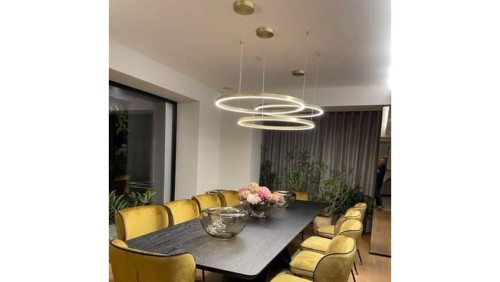 LAMPA WISZĄCA DUŻA ZŁOTA MIDWAY LP-033/1P L GD LIGHT PRESTIGE