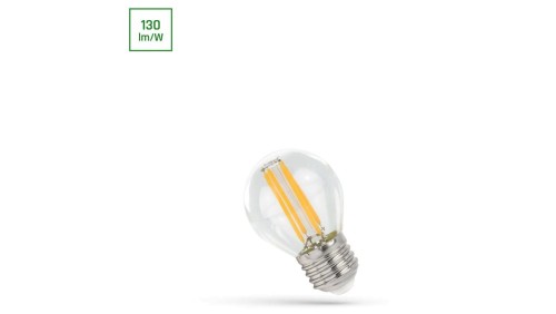 Żarówka kulka LED E27 5.5W 710lm COG 2700K CLEAR DIMMABLE