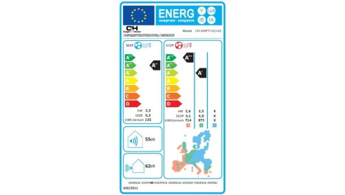 Klimatyzator ścienny CooperiHunter, Veritas 2 Biały, CH-S09FTXQ2-NG (komplet), 2,5 kW, 5 lat gwarancji, Grzanie i Chłodz., WiFi
