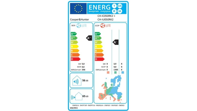 Klimatyzator CooperiHunter, Kasetonowy 2, CH-IC050RK2 (jedn. wewn), 5,0 kW, 5 lat gwarancji, Chłodzenie i Grzanie, WiFi, LCAC