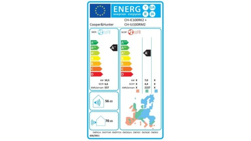 Klimatyzator CooperiHunter, Kasetonowy 2, CH-IC100RK2 (jedn. wewn), 10,5 kW, 5 lat gwarancji, Chłodzenie i Grzanie, WiFi, LCAC