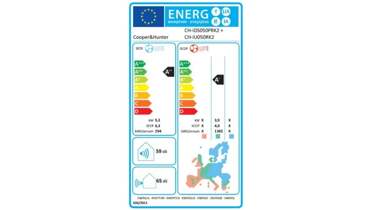 Klimatyzator CooperiHunter, Kanałowy 2, CH-IDS050PRK2 (jedn. wewn), 5,3 kW, 5 lat gwarancji, Chłodzenie i Grzanie, WiFi, LCAC