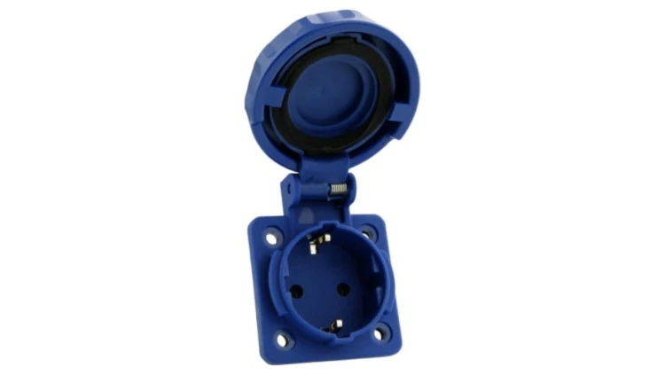 Gniazdo tablicowe proste hermetyczne 230V 16A IP67 system Schuko Doktorvolt 9986