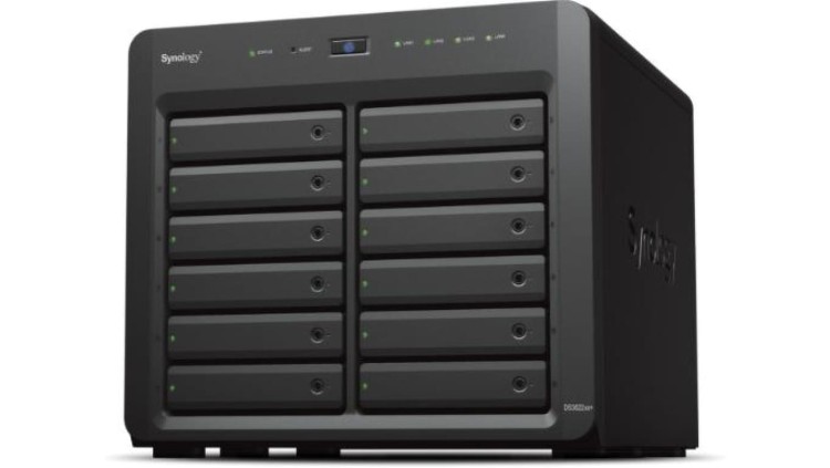 Synology DS3622xs+ 12-zatokowy serwer NAS, Intel Xeon, 16GB RAM, 2x 1GbE, 2x 10GbE RJ-45, Tower