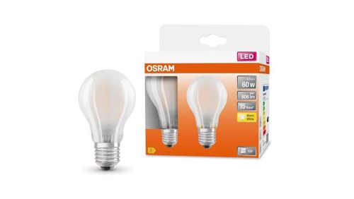 2PAK Żarówka LED E27 A60 7W = 60W 806lm 2700K Ciepła 300 Filament OSRAM STAR