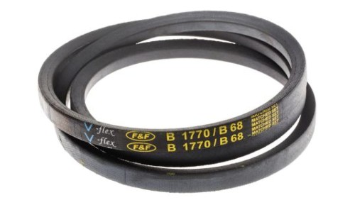 Pas napędowy, profil B, materiał: PET, guma, 17mm x 11mm x 1.72m, RS PRO
