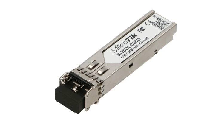 Moduł SFP 1,25Gb/s, LC/UPC, 850nm, 550m, Wielomodowy MikroTik S-85DLC05D