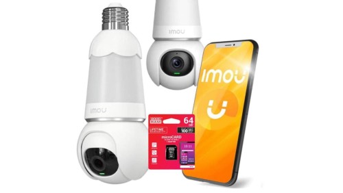 Kamera IP Imou kamera żarówka Bulb Cam 5MP IPC z kartą pamięci 64BG Goodram