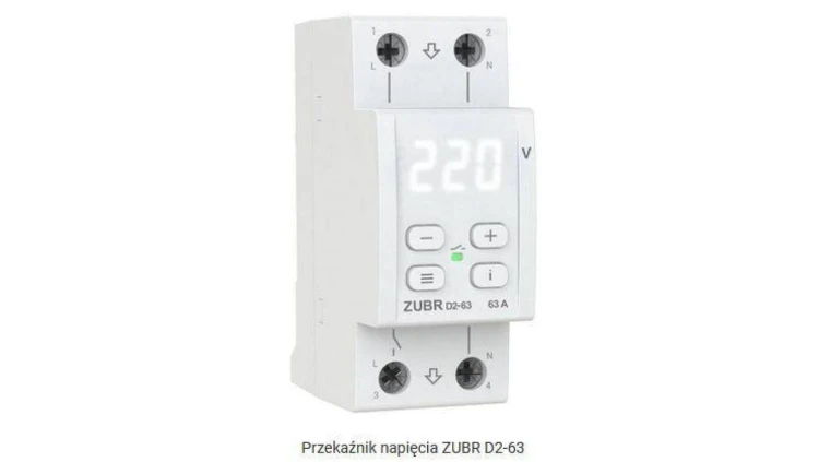 Przekaźnik napięciowy ZUBR D2-63