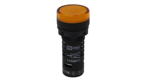 Lampka kontrolna w komplecie z układem testowym, Ø 22mm, IP65, RS PRO