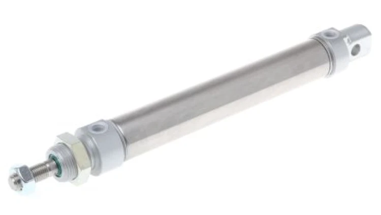 Siłownik dwustronnego działania ISO 6432 Ø 25mm, skok 125mm RS PRO