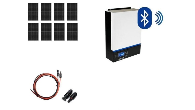 Hybrydowy zestaw solarny off-grid ESB-6kW-24 MPPT 8xPV