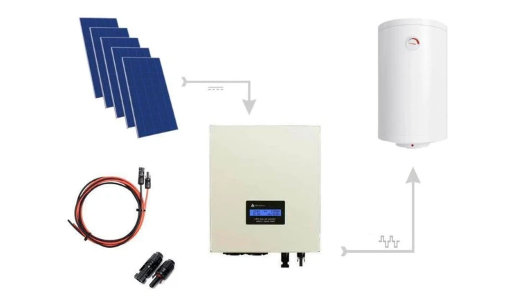 Zestaw do grzania wody w bojlerach 5xPV Mono 2000 ECO Solar Boost PRO