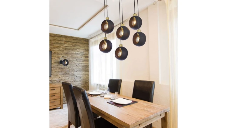 Lampa wisząca Tirana 3xE27 linia czarna LP-945/3L BK Light Prestige