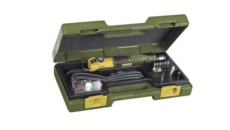 Frezarko-wiertarka fbs 230/e w walizce, 34 akcesoria