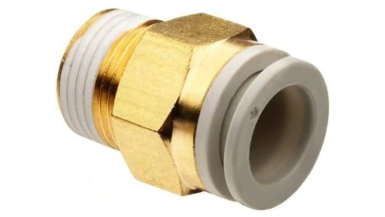 Złączka wtykowa gwintowana,prosta -1-10bar mosiądz -5-60C KQ2H12-03AS