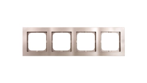 AS Ramka poczwórna satyna light R-4G/45