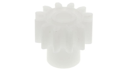 Koło zębate walcowe, moduł: 1, l.zębów: 12, śr. piasty: 8mm, śr. otworu: 4mm, POM