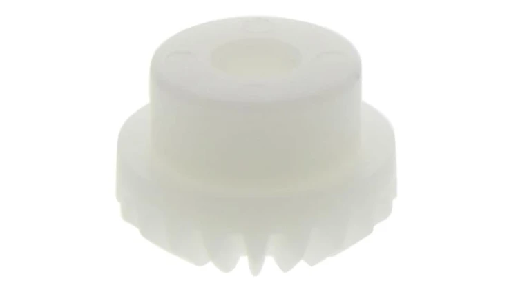 Przekładnia stożkowa, POM, zęby: 20, Skośne, skok: 1mm, kąt: 20, otwór: 6mm, 110 → 120HRR