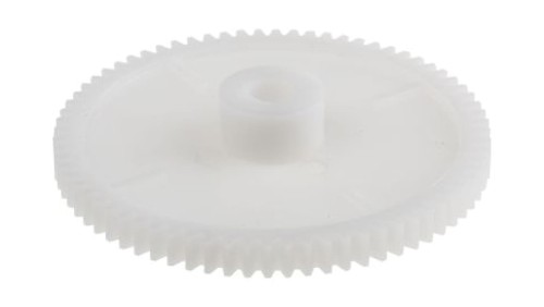 Koło zębate walcowe, moduł: 1, l.zębów: 72, śr. piasty: 18mm, śr. otworu: 8mm, POM