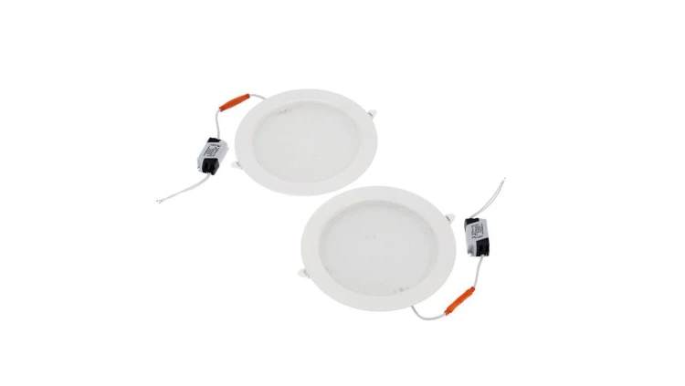 Oprawa LED AURA PRIZMA dwupak 2x18W biała 2700K wpuszczana HOROZ ELETRIC