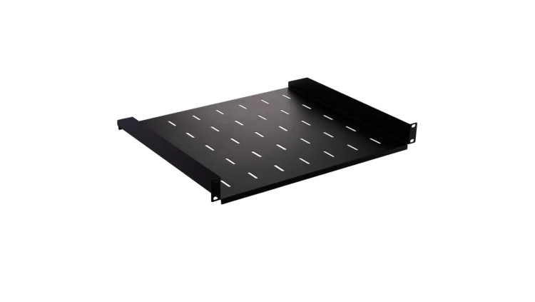 Półka stała do szafy RACK 19 cali 1U 400mm czarna