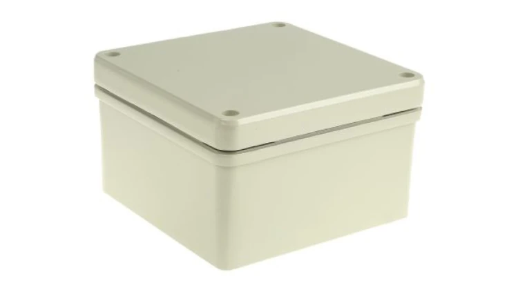 Obudowa ekranowana Szary IP66 Neopren, 166 x 166 x 100mm, RS PRO