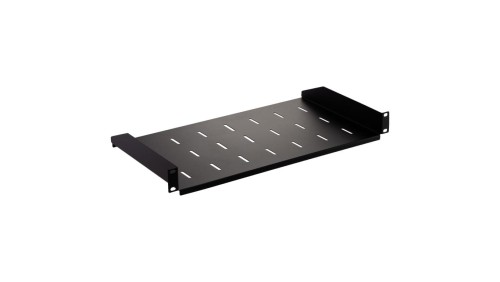 Półka stała do szafy RACK 19 cali 1U 250mm czarna