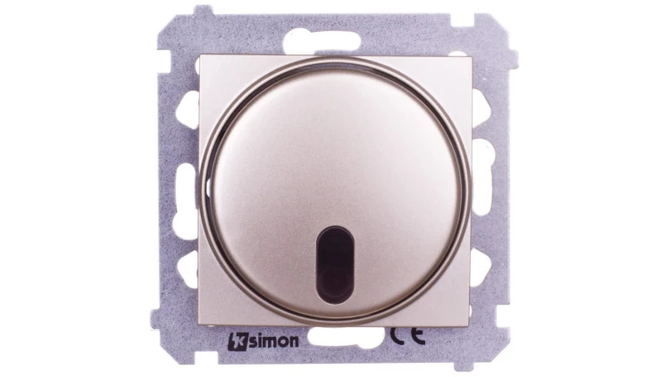 Simon 54 Ściemiacz zdalnie sterowany 20-500W złoty mat DS13T.01/44