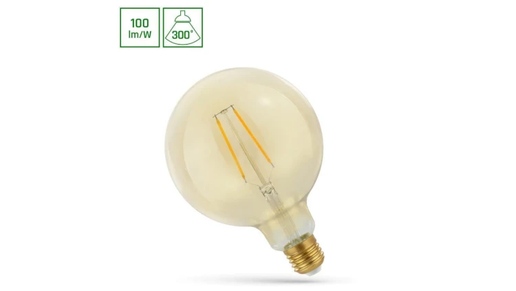LED GLOB G125 E-27 230V 4.9W COG WW RETROSHINE SPECTRUM