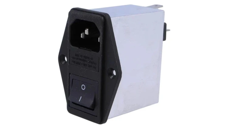 Złącze zasilające AC gniazdo męskie 10A 250VAC IEC 60320 4304.4045