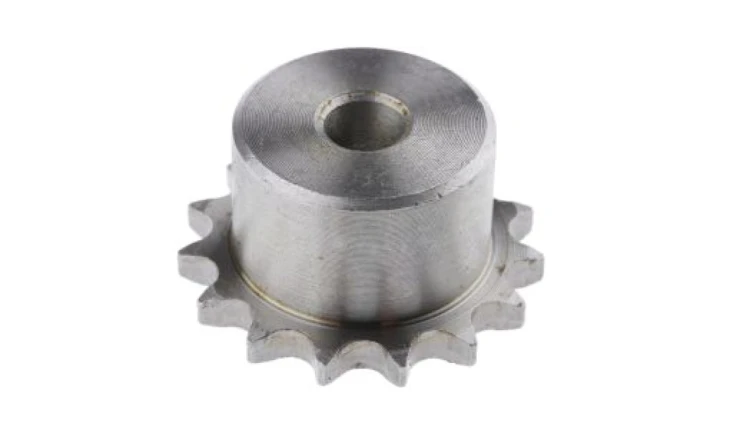 Koło łańcuchowe drabinkowe, 15 zębów, 06B-1, Pilot, śr otworu: 10mm, śr toczna: 45.81mm, Stal