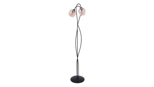 Lampa podłogowa bursztynowa do przytulnego salonu z serii DIUNA K-5193 Kaja Lighting