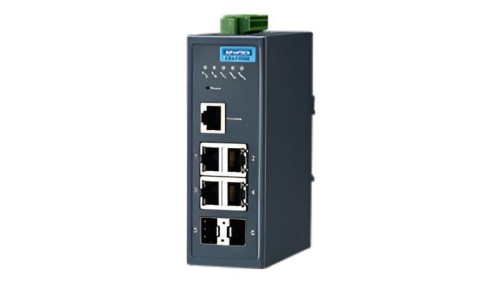 Przełącznik Ethernet zarządzany 4FE+2SFP o szerokim zakresie temperatur EKI-7706E-2FI-AE