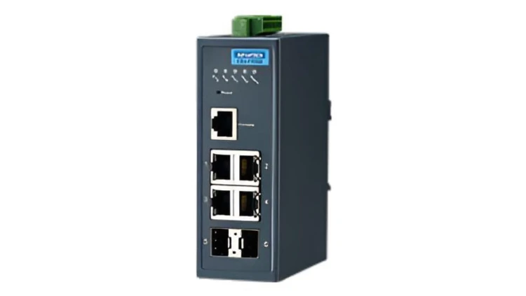 Przełącznik Ethernet zarządzany 4FE+2SFP o szerokim zakresie temperatur EKI-7706E-2FI-AE