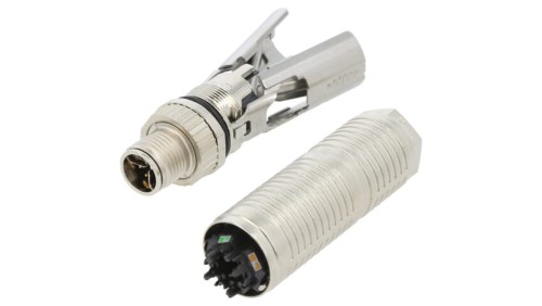 Złącze okrągłe M12 męskie proste ekranowane 5-PIN 60V PG9 T4111412051-000