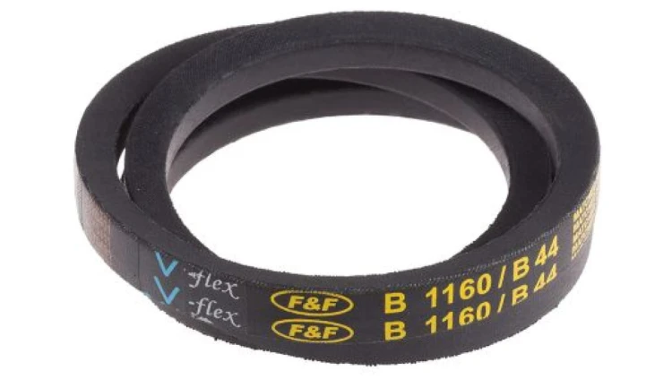 Pas napędowy, profil B, materiał: PET, guma, 17mm x 11mm x 1.12m, RS PRO