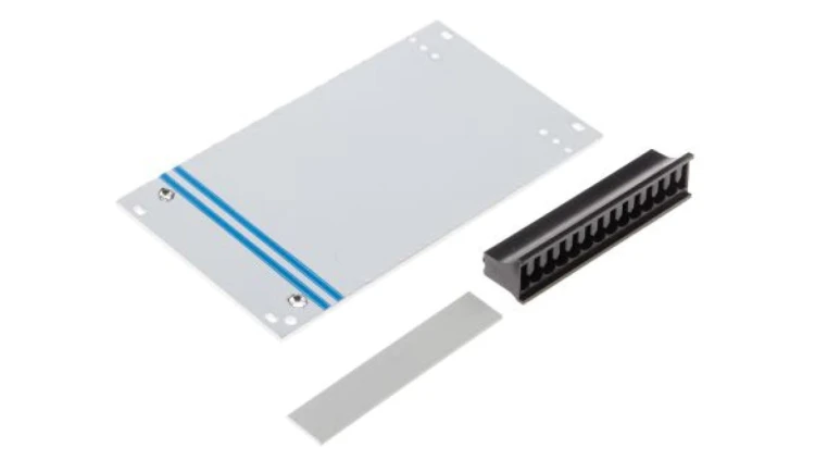 Panel przedni do szafy RACK, 3U x 14KM, kolor: Szary, RS PRO