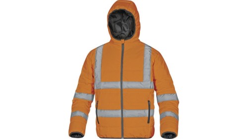 Kurtka puchowa pikowana ostrzegawcza kolor pomarańczowy rozmiar 3XL DOOHVOR3X