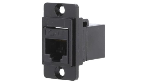 Łącznik DUALSLIM RJ45 8p8c Kat 6 gniazdo z obu stron CP30722MB