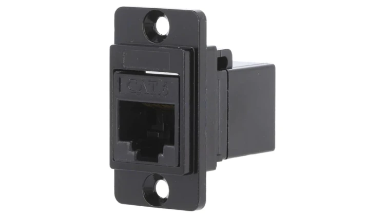 Łącznik DUALSLIM RJ45 8p8c Kat 6 gniazdo z obu stron CP30722MB
