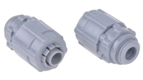 Złącze proste, Nylon 66 10mm IP55 gwint M12 RS PRO