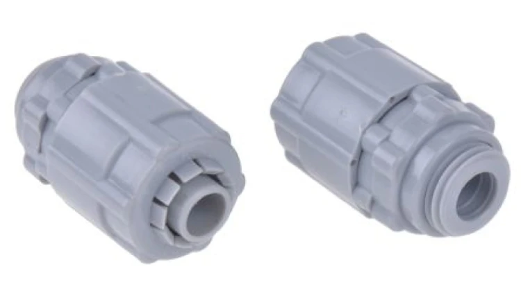Złącze proste, Nylon 66 10mm IP55 gwint M12 RS PRO