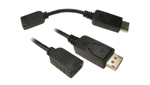 Adapter HDMI Męskie DisplayPort (1) na Żeńskie HDMI (1)