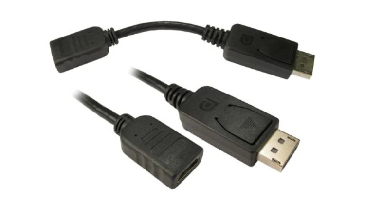 Adapter HDMI Męskie DisplayPort (1) na Żeńskie HDMI (1)