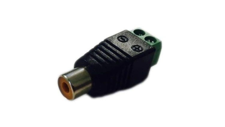 Gniazdo RCA Montaż na kablu Żeński Śruba Niklowany RS PRO /5szt./